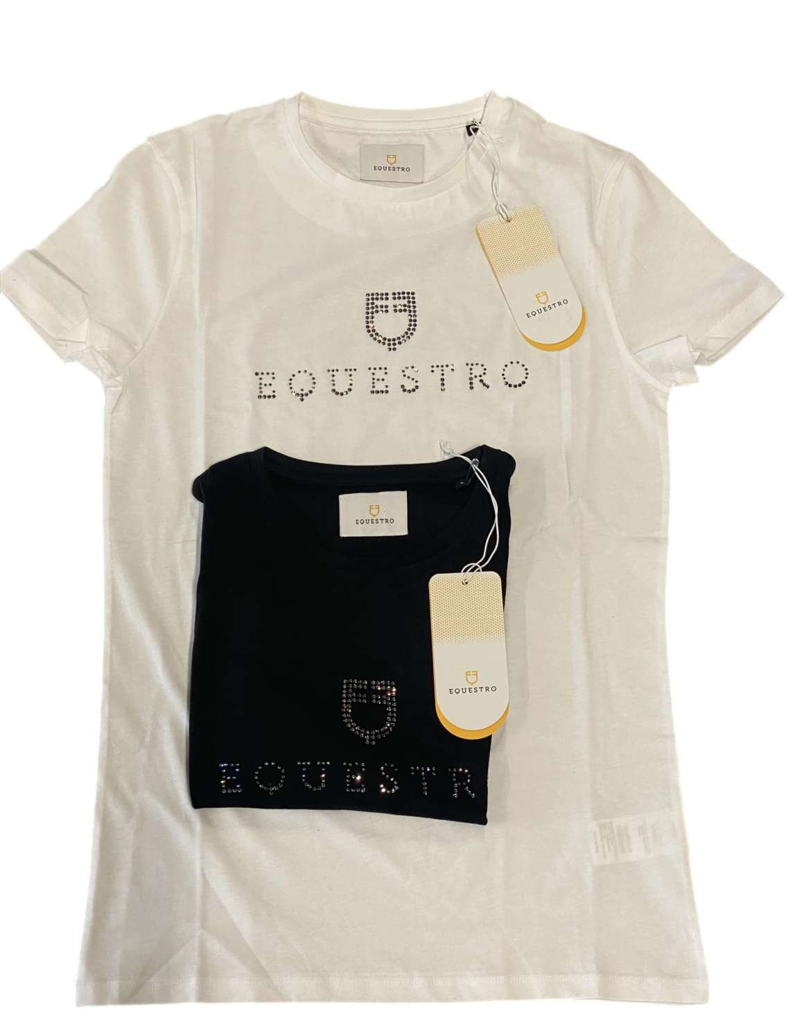 T SHIRT EQUESTRO DONNA CON BRILLANTINI